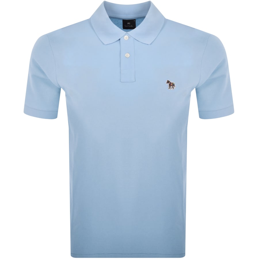 PS Paul Smith Short Sleeve Polo Shirt Blue